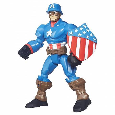 Разборная фигурка из серии Super Hero Mashers - Капитан Америка, 15 см. 